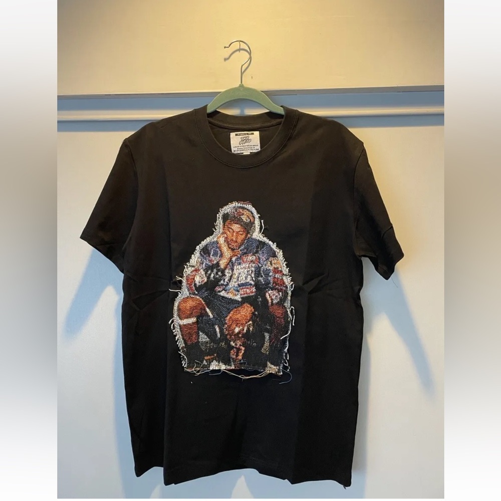 Kobe Bryant Black T Shirt Stitched Medium LA Lakers